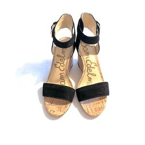 Sam Edelman - Black and Tan Wedge Sandals!